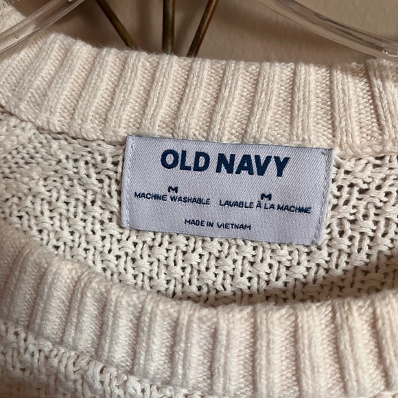 Medium White Knit Sweater - Picture 2 of 2